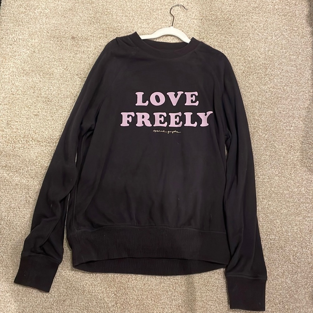 Spiritual gangster “love freely” womens sweatshirt